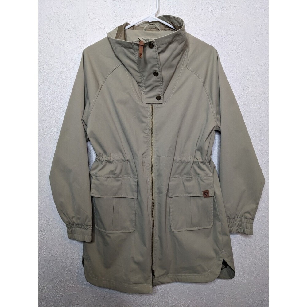 LiV Outdoor Women Medium Wind proof Water Repellent Softshell Green Jacket Coat